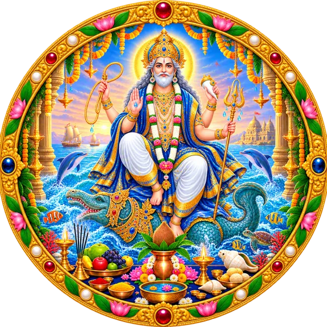 Varun Dev Puja Vidhi Logo